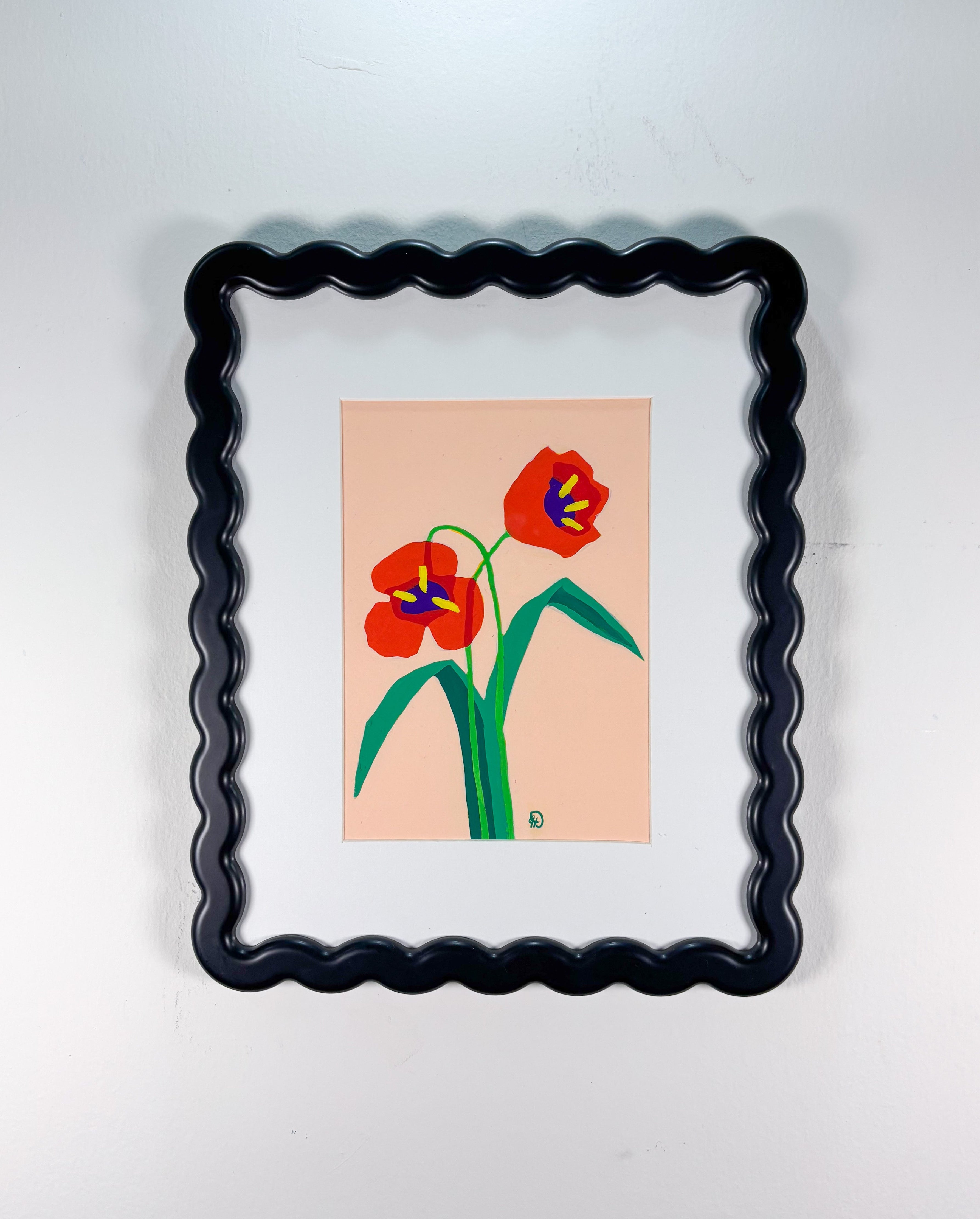 5x7 red tulip study 1