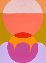 Load image into Gallery viewer, framed 6x8 mixed paint media on paper 1
