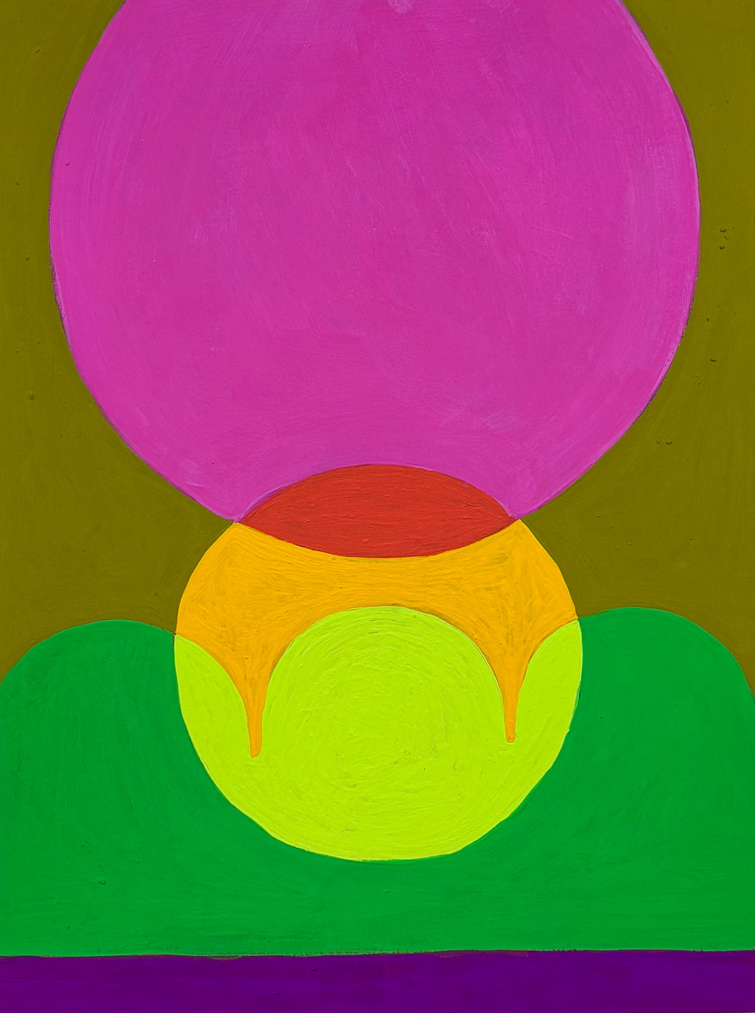 framed 6x8 mixed paint media on paper 5