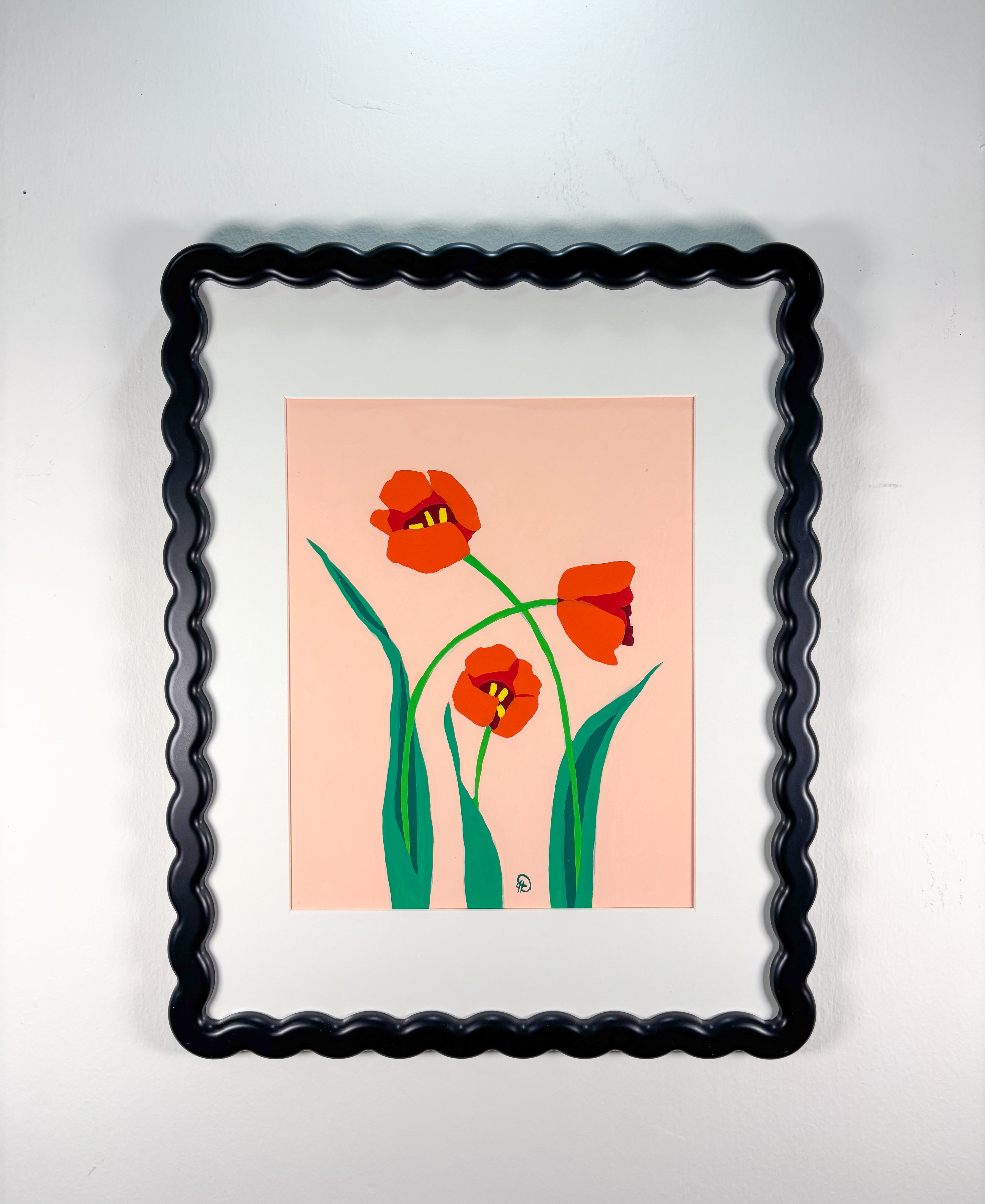 8x10 red tulip study 1