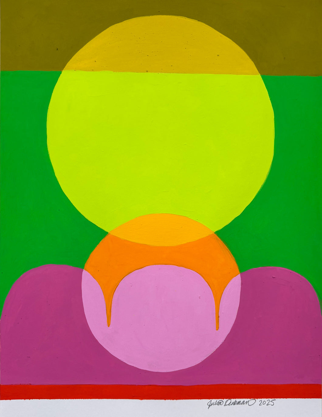 9x12 mixed paint media on paper 1