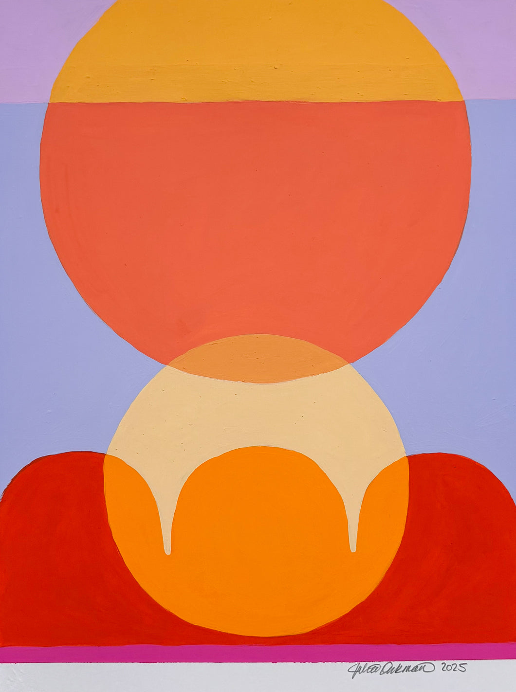 9x12 mixed paint media on paper 2