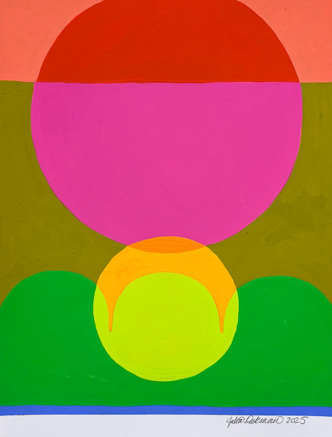 9x12 mixed paint media on paper 3