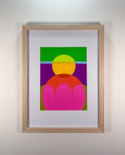 Load image into Gallery viewer, framed 6x8 mixed paint media on paper 6
