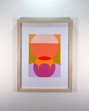 Load image into Gallery viewer, framed 6x8 mixed paint media on paper 1
