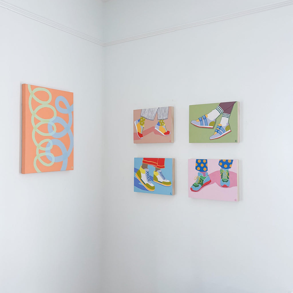 Fancy Sneaks on pink