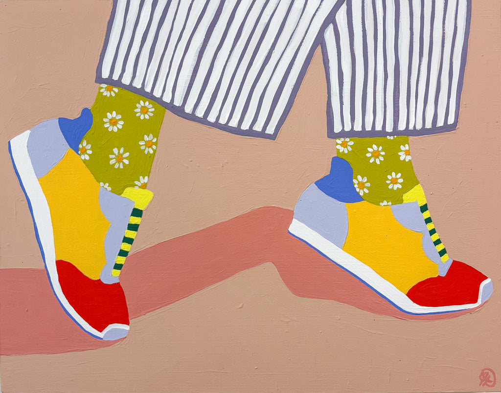 Fancy Sneaks on beige